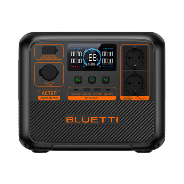 BLUETTI AC70P Tragbare Powerstation 1000 W 864 Wh